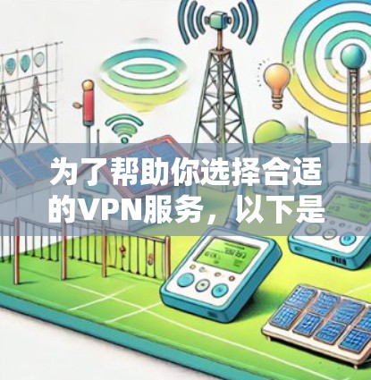 为了帮助你选择合适的VPN服务，以下是分步骤的建议