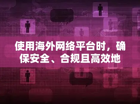 使用海外网络平台时，确保安全、合规且高效地访问内容是关键。以下是一些通用的使用指南，涵盖基本操作、安全注意事项以及用户体验