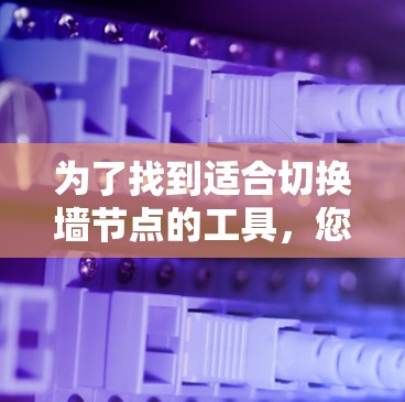 为了找到适合切换墙节点的工具，您可以按照以下步骤进行